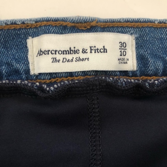 Abercrombie & Fitch The Dad Short Maternity Denim Distressed OverThe Belly 30/10 - Picture 6 of 11